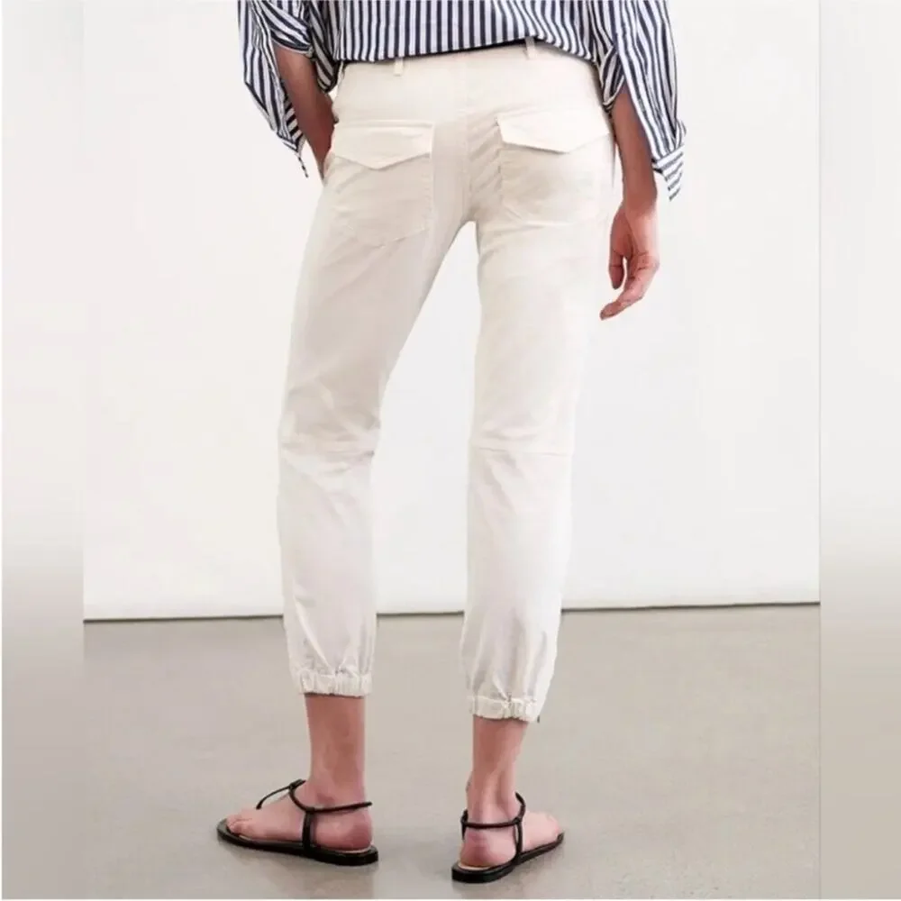 Nili Lotan Cropped Military Pant in Eggshell - Size 6